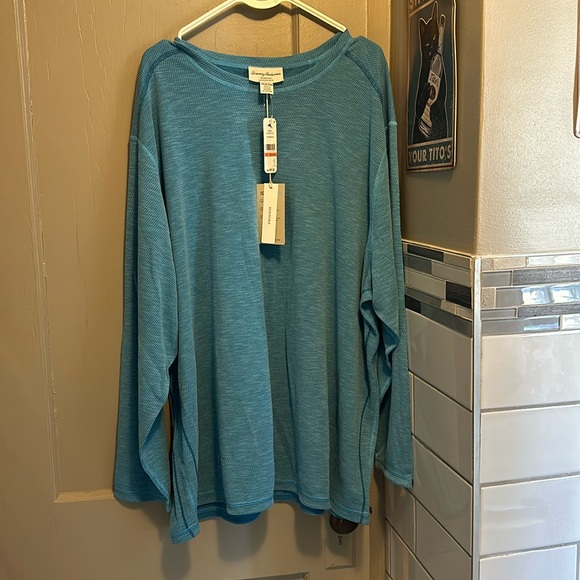 Tommy Bahama reversible Island Zone long sleeve shirt blue 3xlt - Picture 1 of 7